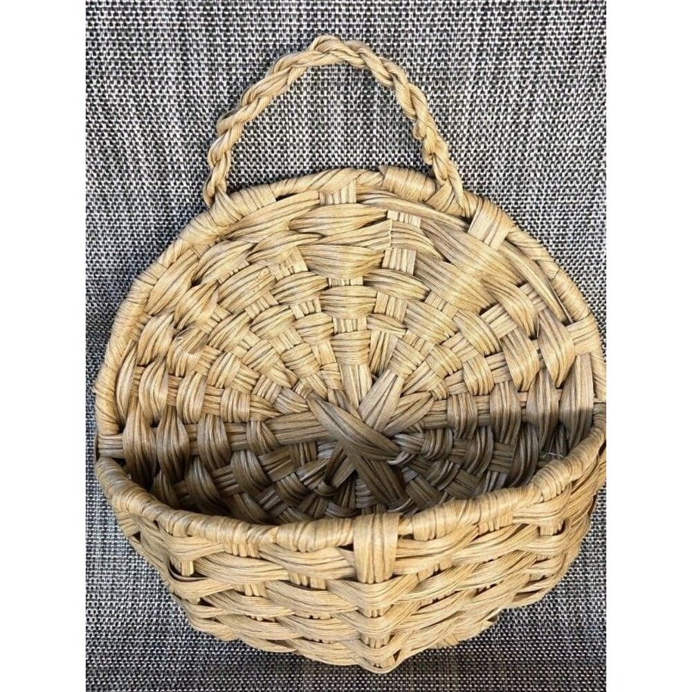 Vintage Wall Hanging Basket Boho Vines Fruit - Picture 3 of 11
